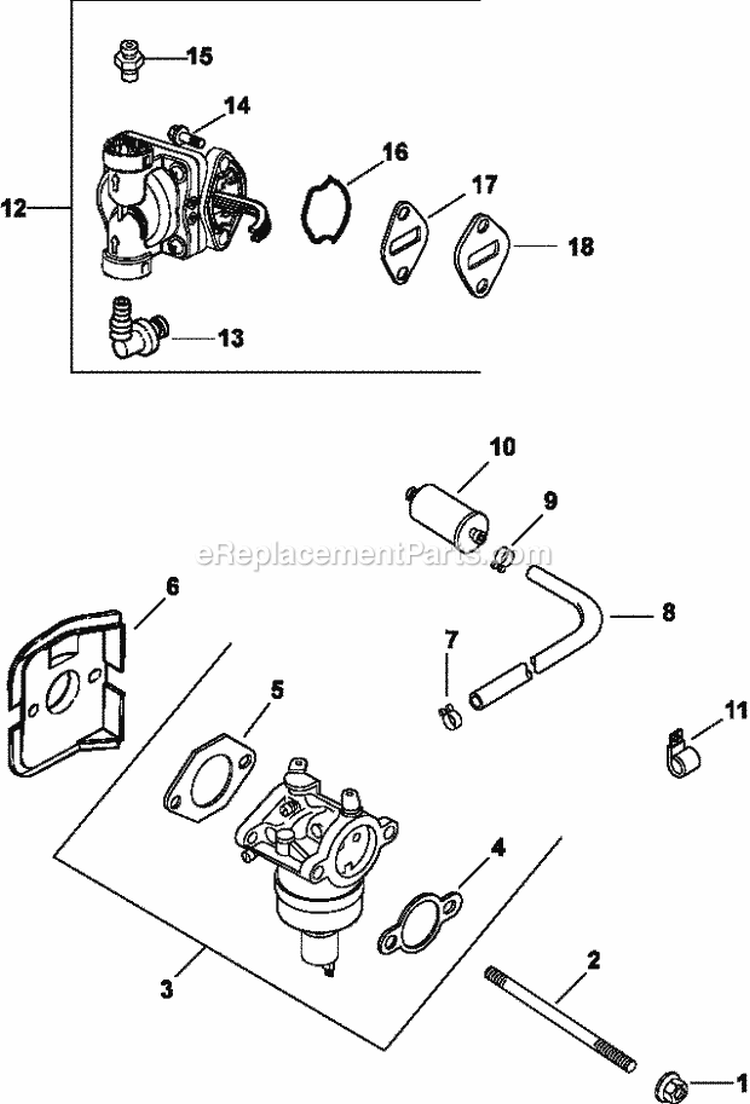 Page H Diagram and Parts List for CV490-27504  Kohler Engine