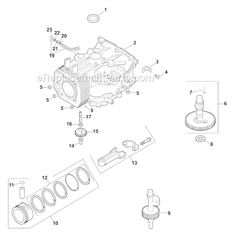 Page C Diagram and Parts List for CV493-27513  Kohler Engine