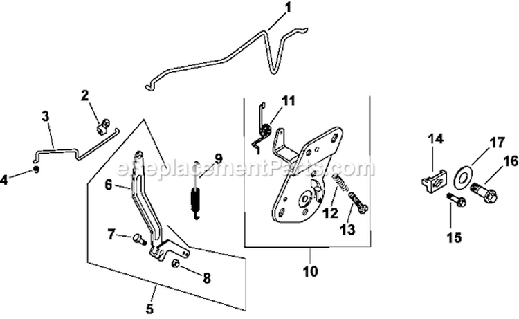Page F Diagram and Parts List for CV493-27513  Kohler Engine