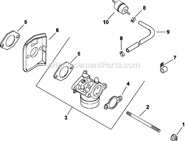 Page H Diagram and Parts List for CV493-27513  Kohler Engine