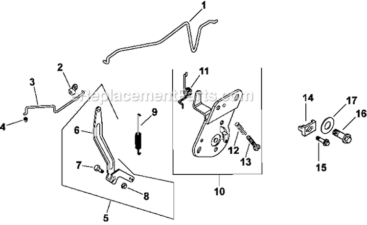 Page F Diagram and Parts List for CV493-27521  Kohler Engine