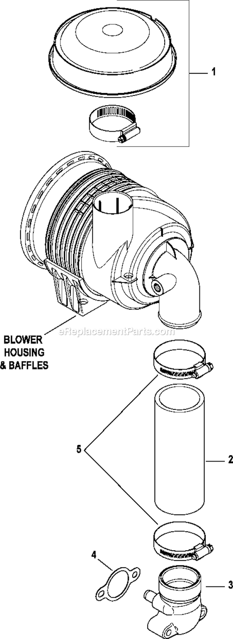 Page A Diagram and Parts List for CV493-27524  Kohler Engine