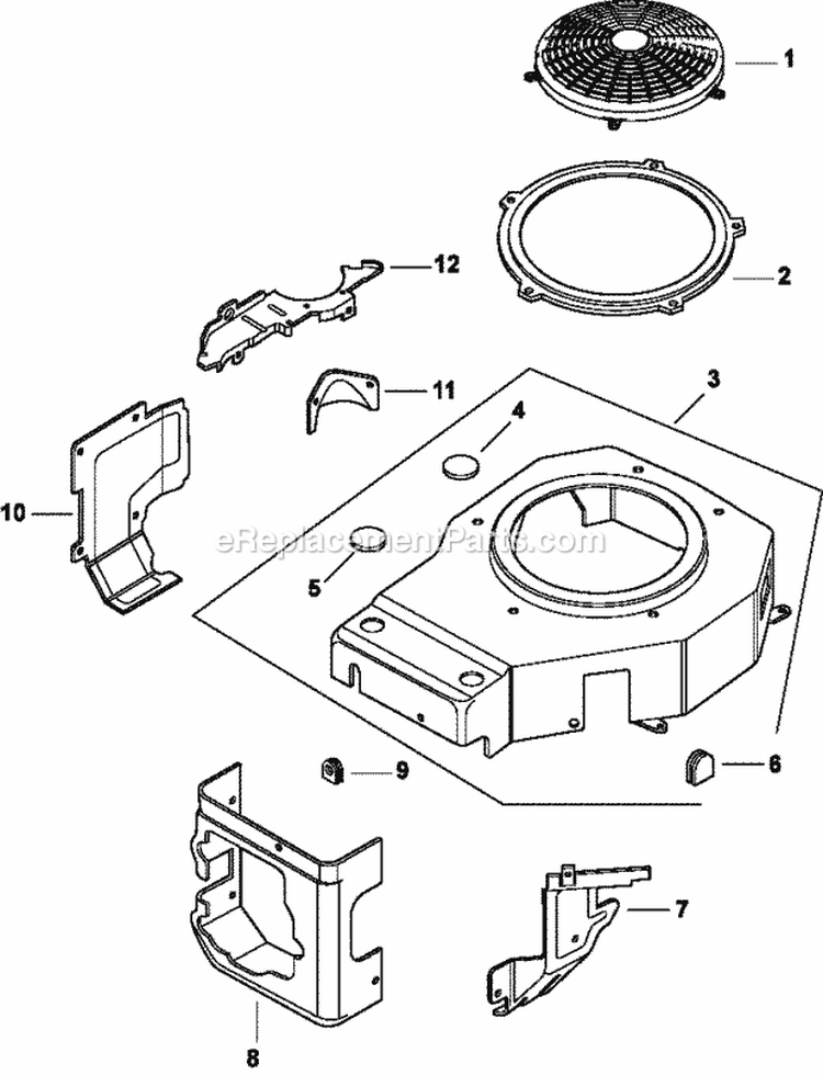 Page B Diagram and Parts List for CV493-27527  Kohler Engine