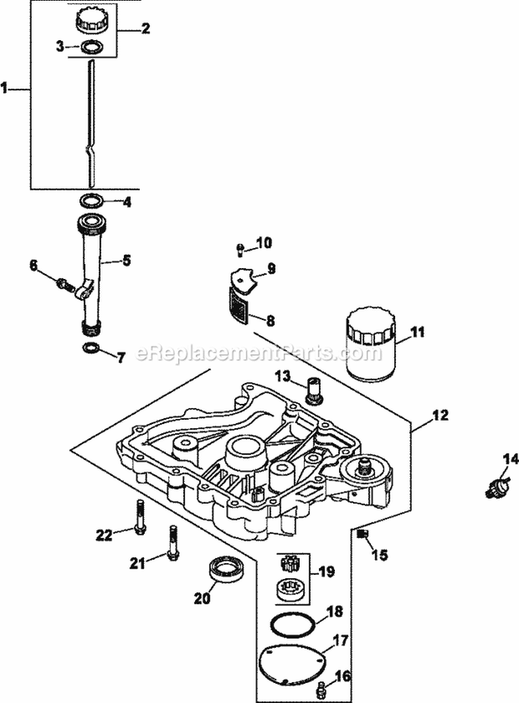 Page K Diagram and Parts List for CV493-27529  Kohler Engine