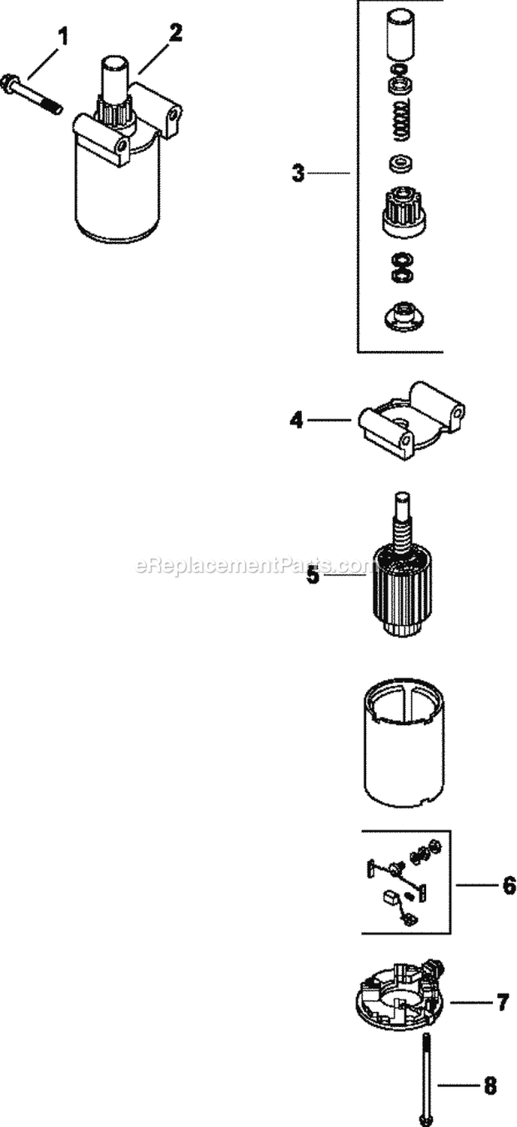 Page L Diagram and Parts List for CV15-41612  Kohler Engine