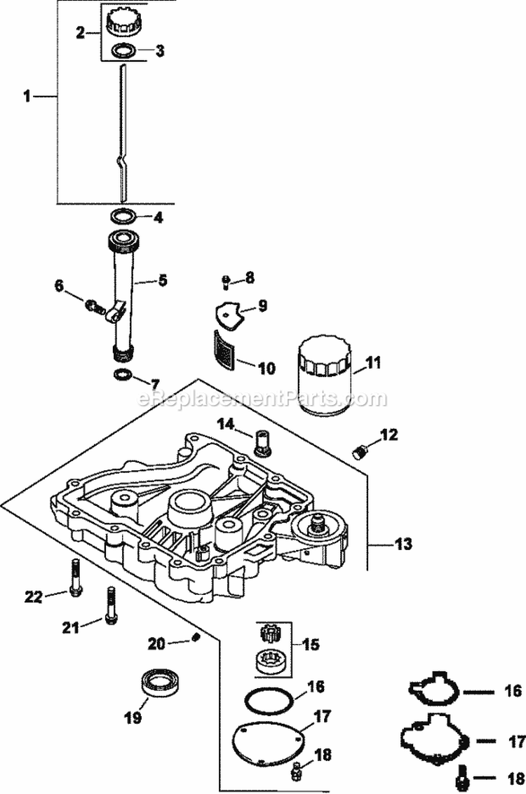 Page N Diagram and Parts List for CV125-1214  Kohler Engine