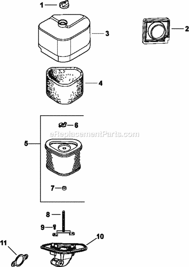 Page A Diagram and Parts List for CV460-26514  Kohler Engine