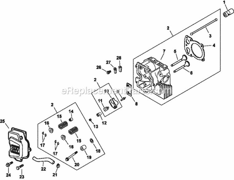 Page I Diagram and Parts List for CV493-3011  Kohler Engine