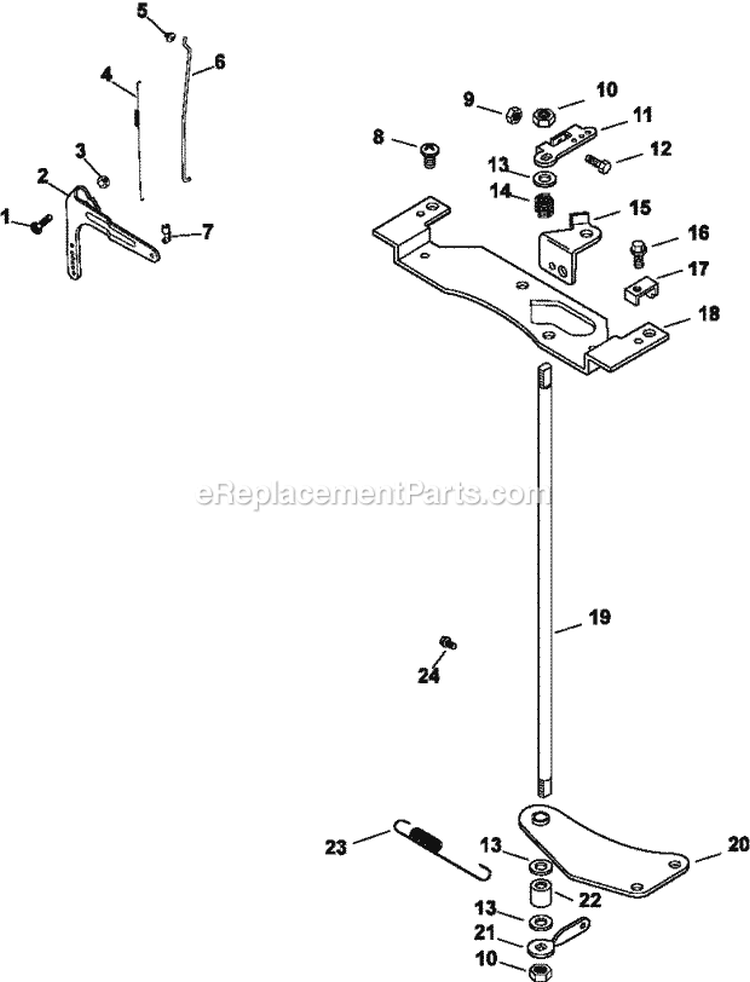 Page F Diagram and Parts List for CV20-65606  Kohler Engine