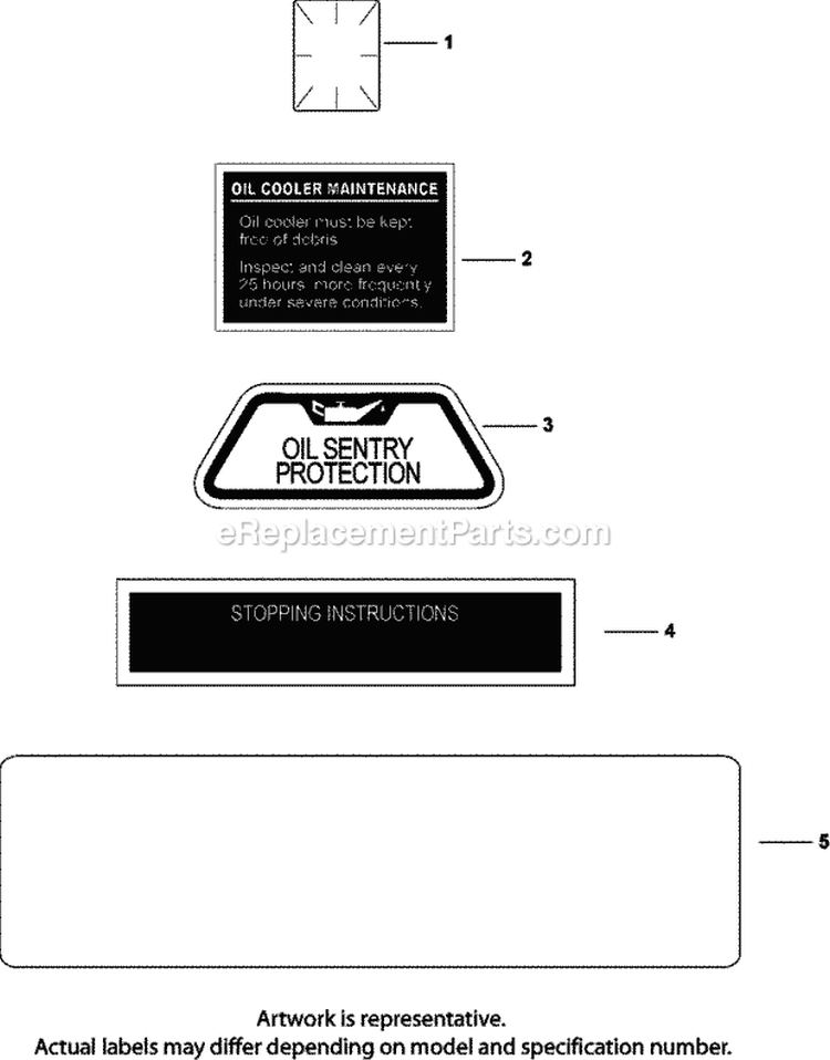 Page E Diagram and Parts List for CV640-3020  Kohler Engine