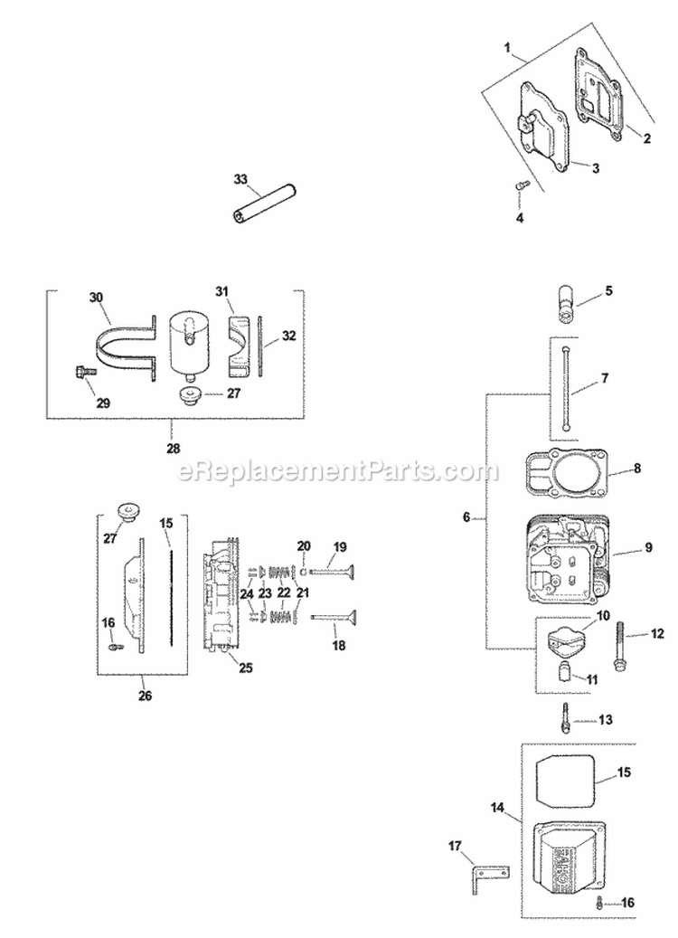 Page I Diagram and Parts List for CV20-65593  Kohler Engine