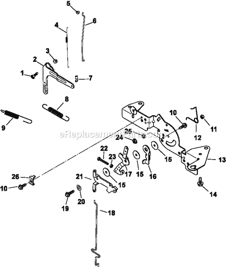 Page E Diagram and Parts List for CV17-72500  Kohler Engine