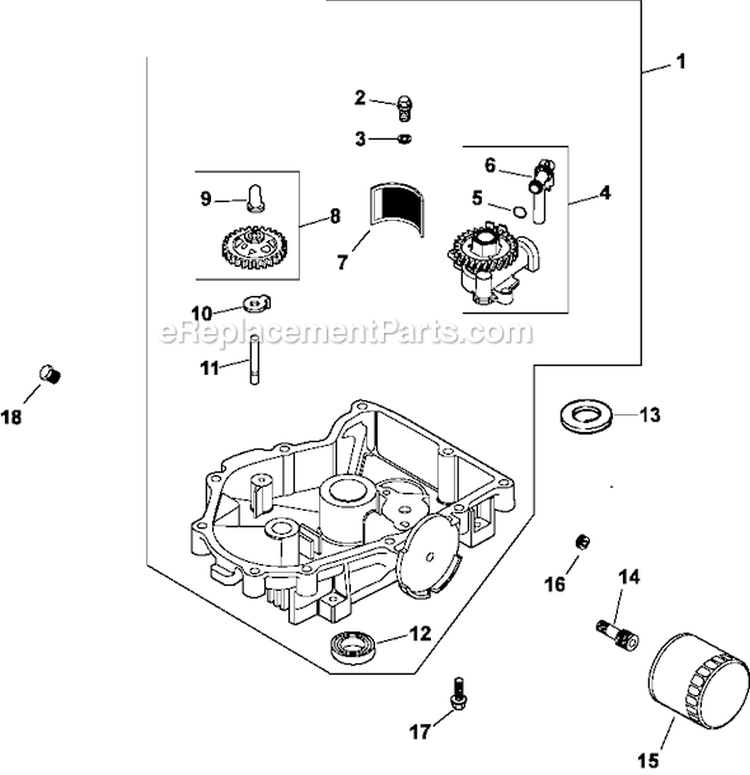 Page K Diagram and Parts List for CV680-3010  Kohler Engine