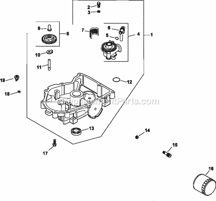 Page K Diagram and Parts List for CV20-65593  Kohler Engine