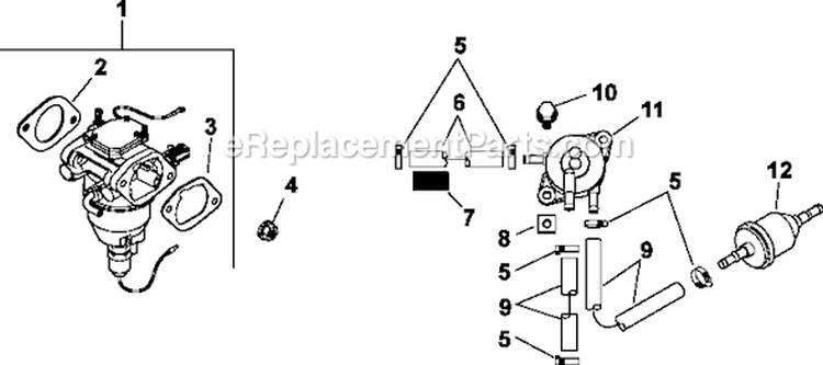Page H Diagram and Parts List for CV680-3014  Kohler Engine