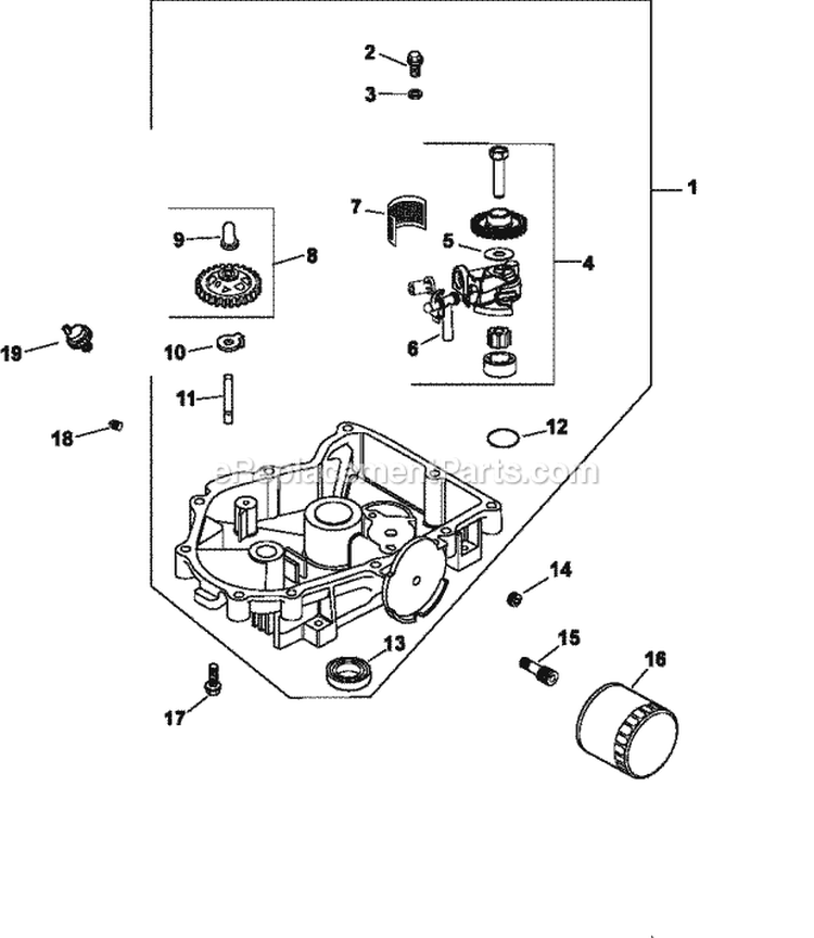 Page K Diagram and Parts List for CV20-65595  Kohler Engine