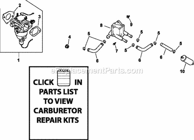 Page H Diagram and Parts List for CV680-3017  Kohler Engine
