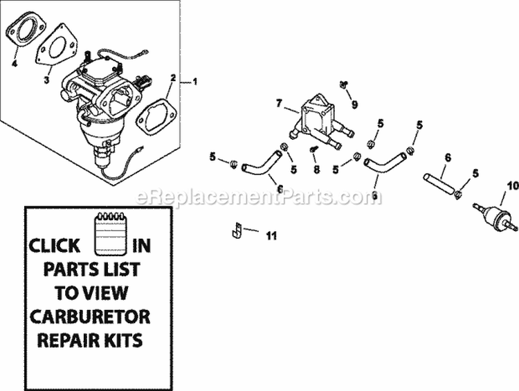 Page H Diagram and Parts List for CV680-3020  Kohler Engine