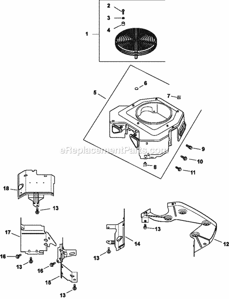 Page C Diagram and Parts List for CV23-75623  Kohler Engine