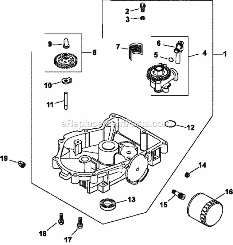 Page L Diagram and Parts List for CV20-65561  Kohler Engine