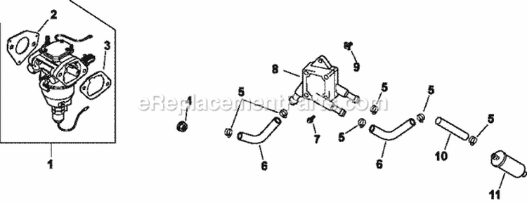 Page I Diagram and Parts List for CV23-75601  Kohler Engine