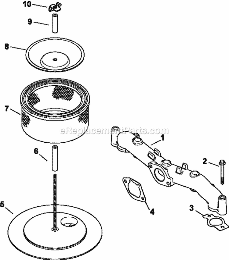 Page B Diagram and Parts List for CV23-75513  Kohler Engine