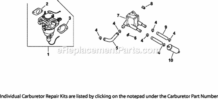 Page J Diagram and Parts List for CV23-75513  Kohler Engine