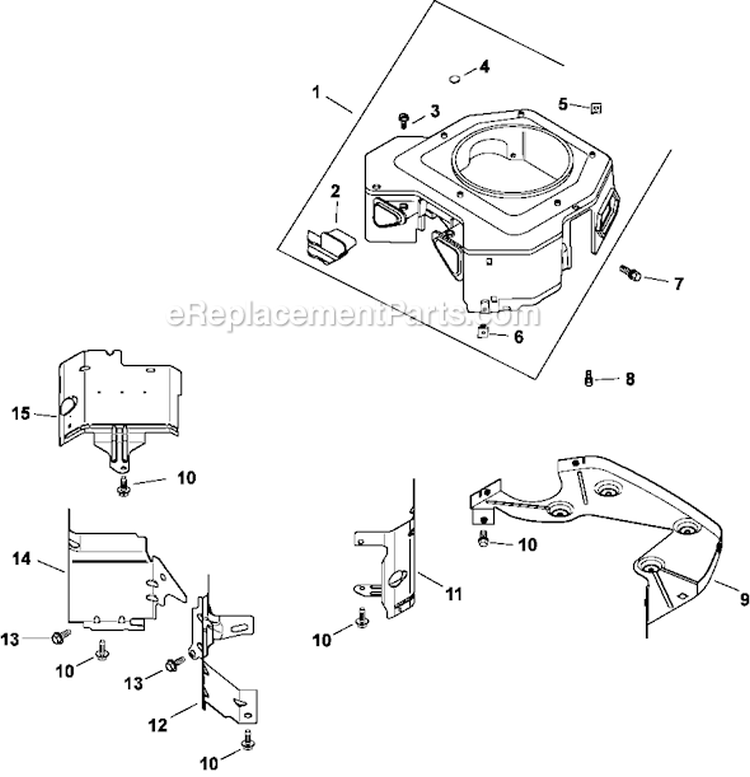 Page B Diagram and Parts List for CV730-0001  Kohler Engine