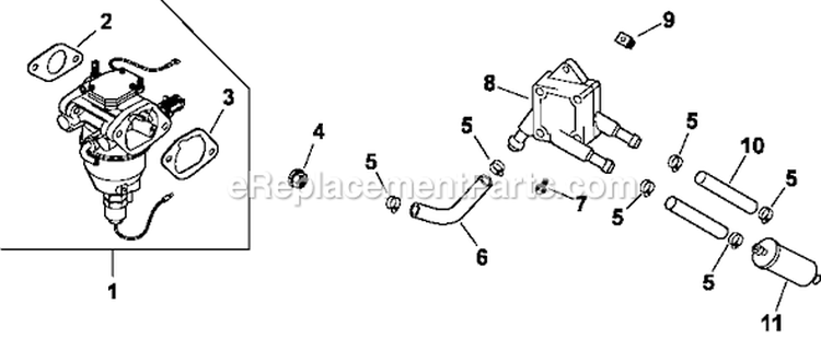 Page H Diagram and Parts List for CV730-0001  Kohler Engine