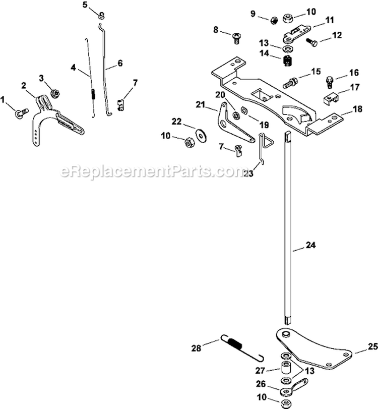 Page F Diagram and Parts List for CV730-0013  Kohler Engine