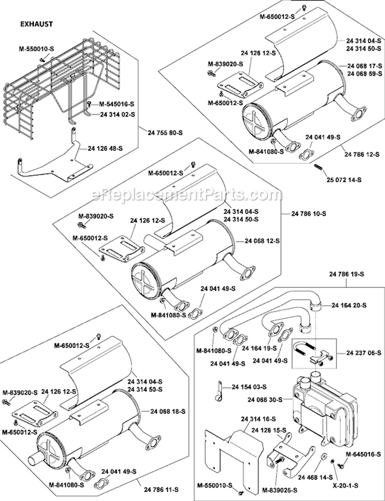 Page G Diagram and Parts List for CV730-0016  Kohler Engine