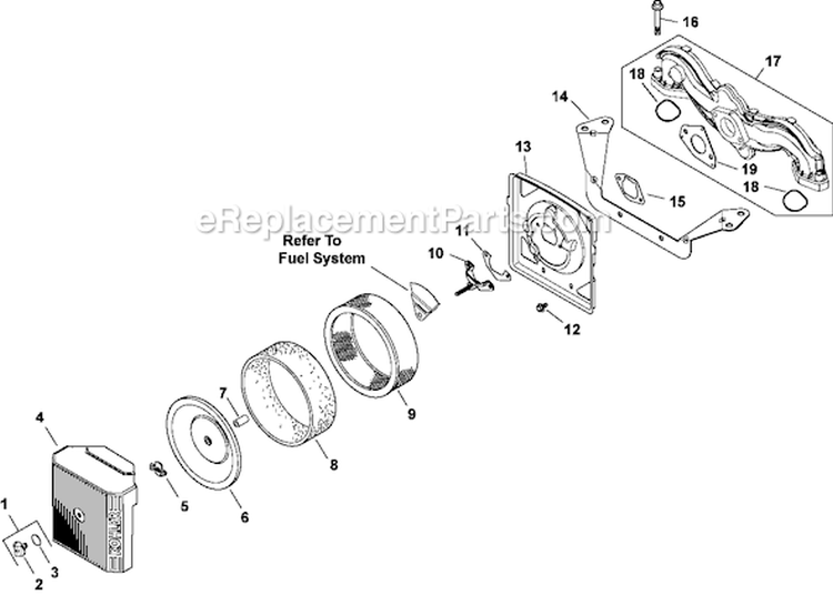 Page A Diagram and Parts List for CV730-0018  Kohler Engine