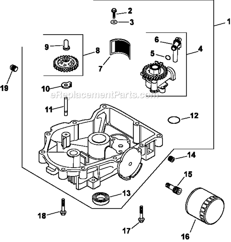 Page K Diagram and Parts List for CV730-0018  Kohler Engine