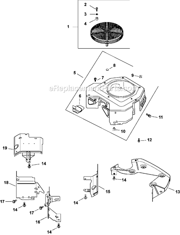 Page B Diagram and Parts List for CV730-0021  Kohler Engine