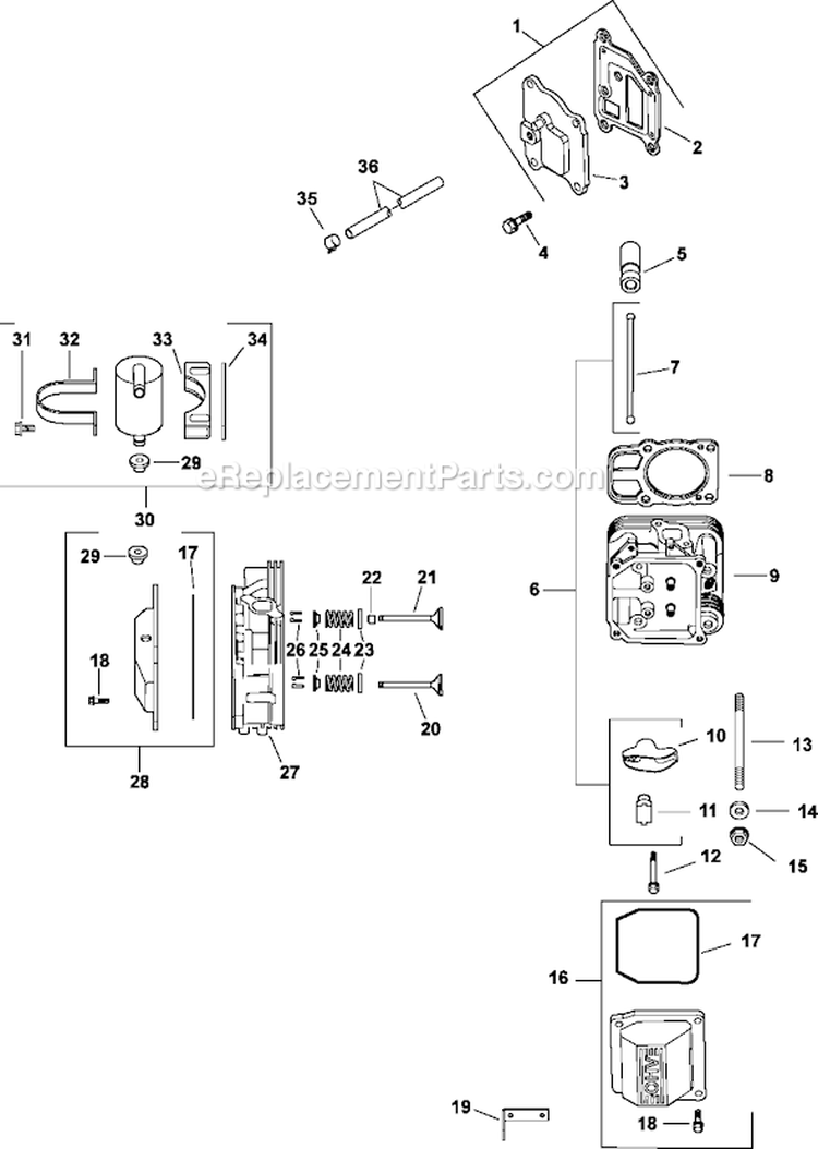 Page I Diagram and Parts List for CV730-0022  Kohler Engine