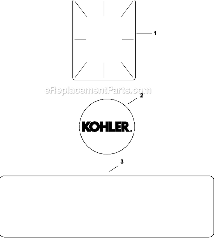Page E Diagram and Parts List for CV730-0026  Kohler Engine