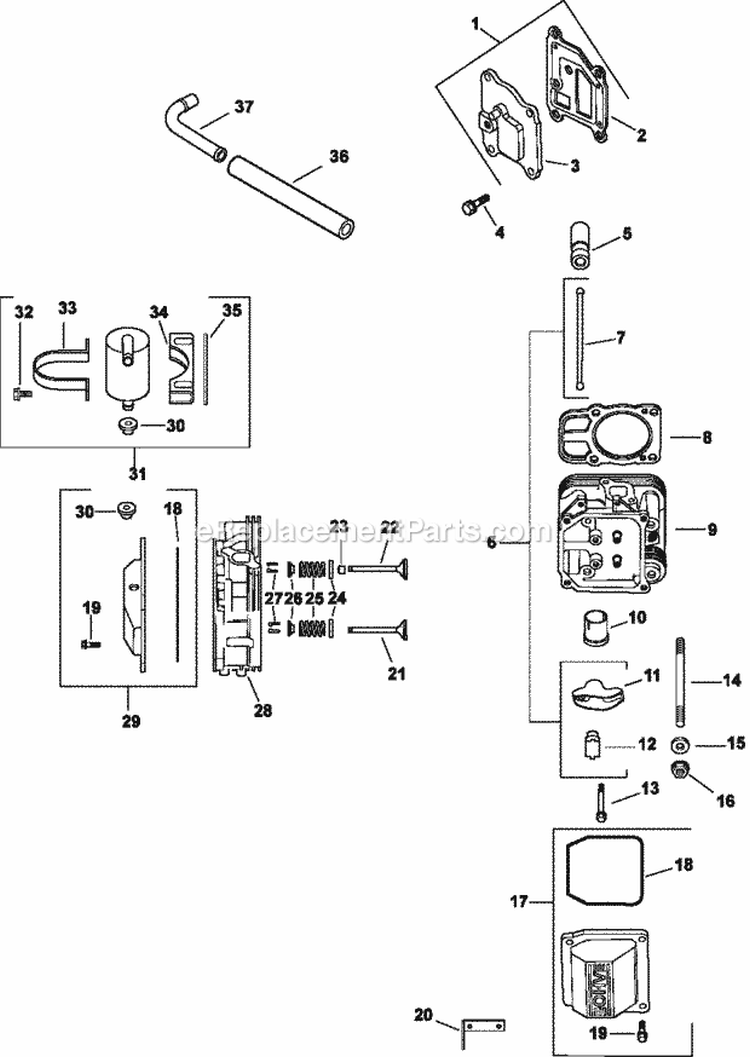 Page I Diagram and Parts List for CV730-3114  Kohler Engine