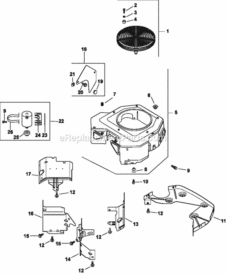 Page B Diagram and Parts List for CV730-3118  Kohler Engine