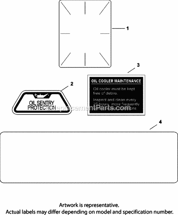 Page F Diagram and Parts List for CV25-69521  Kohler Engine