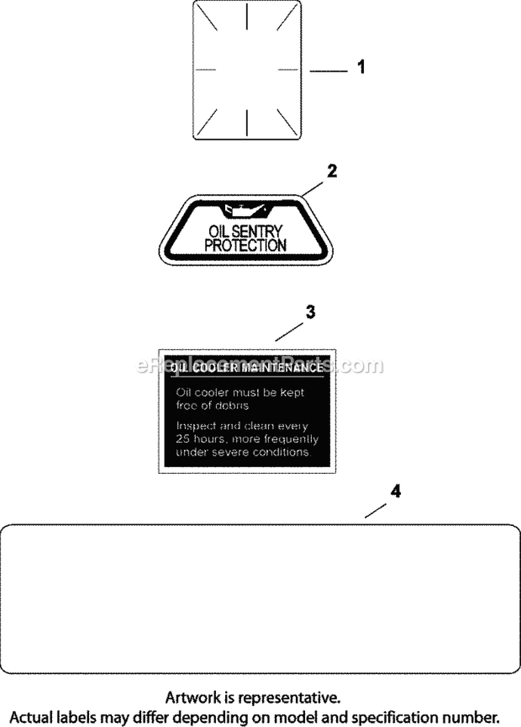 Page E Diagram and Parts List for CV25-69536  Kohler Engine