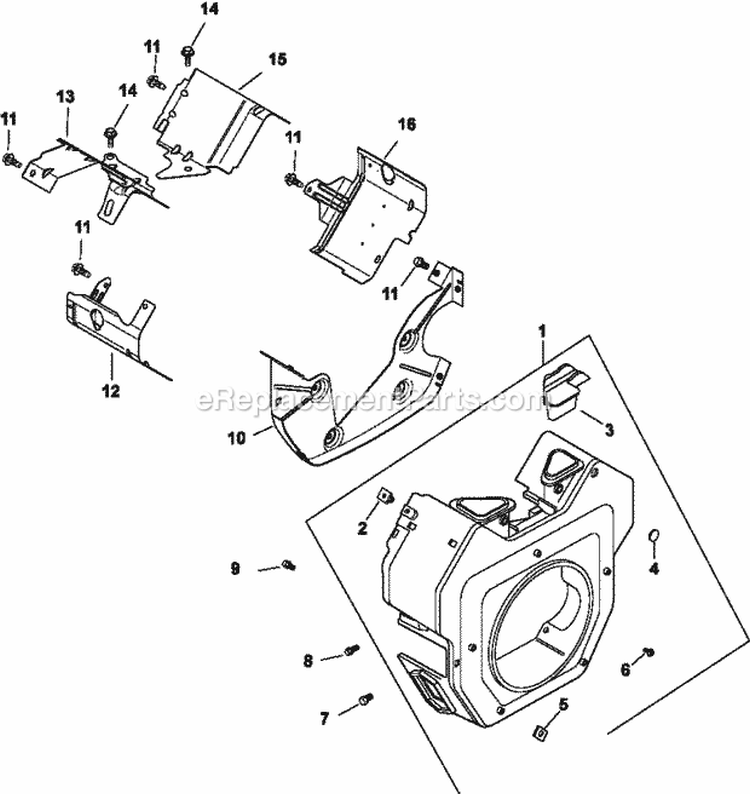 Page B Diagram and Parts List for CV19-65598  Kohler Engine