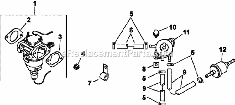Page H Diagram and Parts List for CV730-3141  Kohler Engine