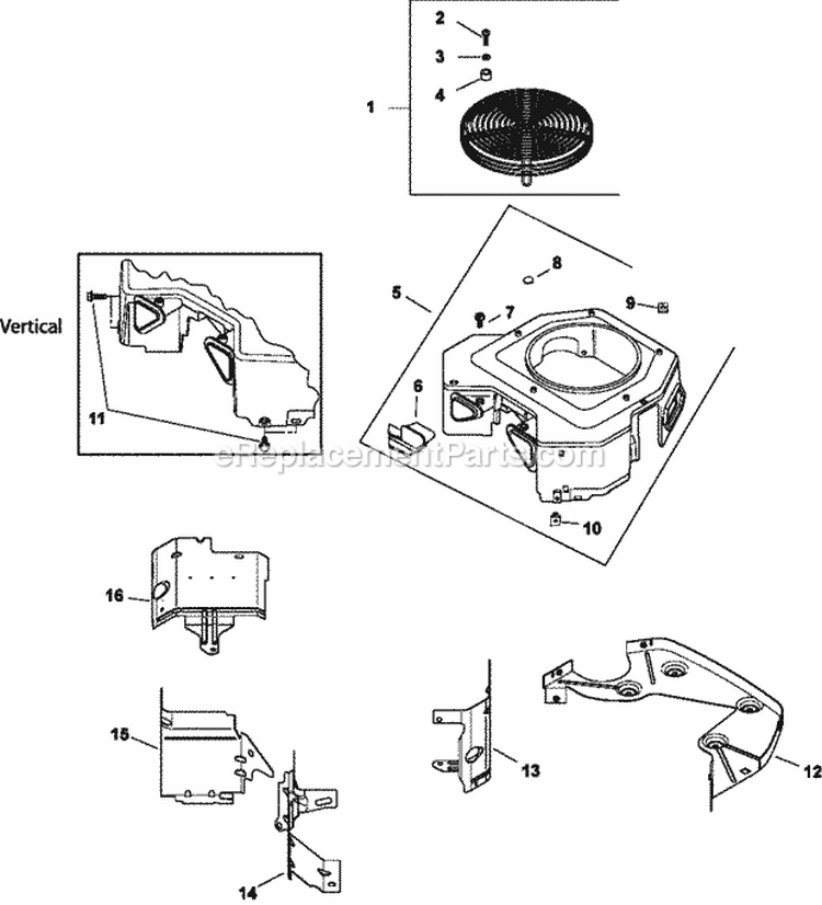 Page B Diagram and Parts List for CV730-3147  Kohler Engine
