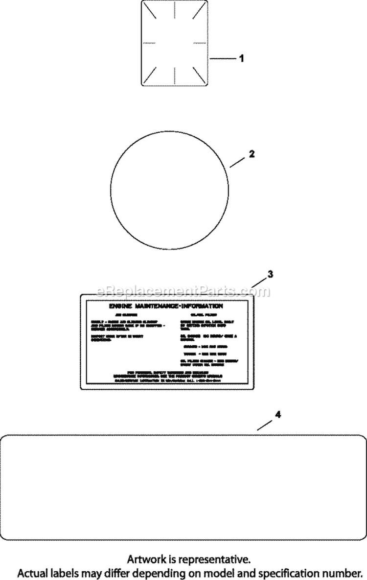 Page E Diagram and Parts List for CV730-3122  Kohler Engine
