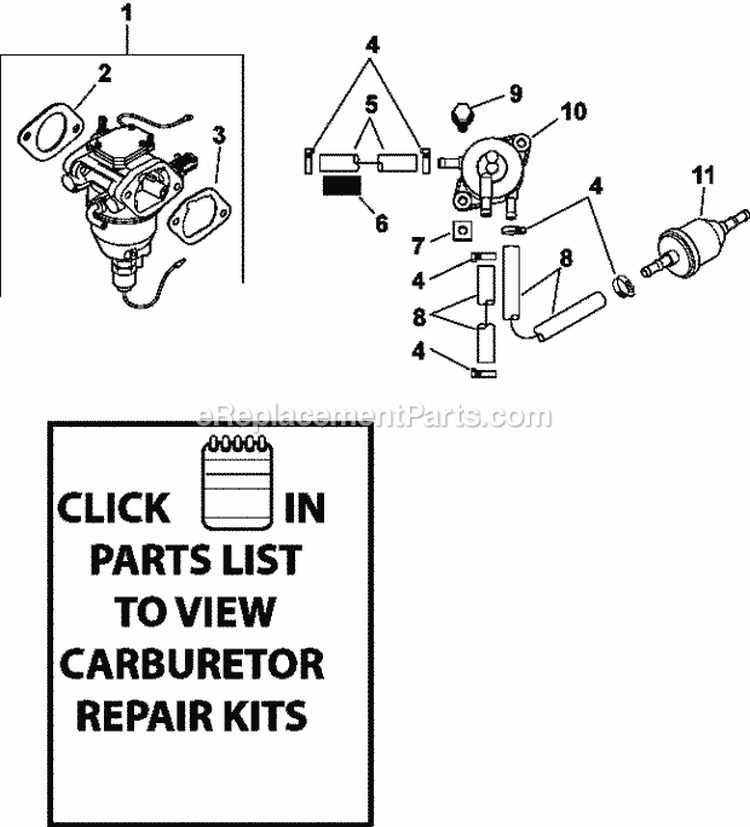 Page H Diagram and Parts List for CV730-3122  Kohler Engine