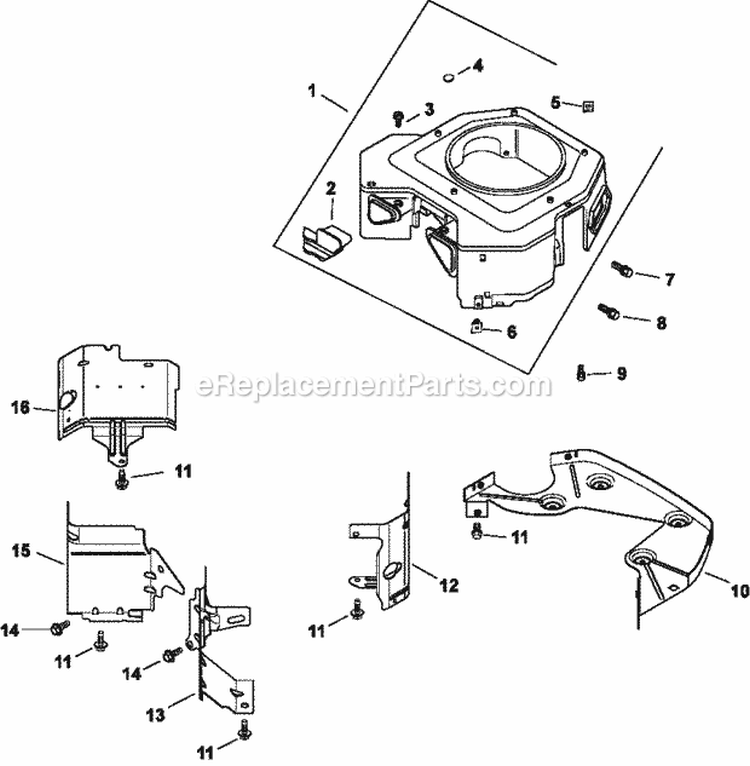 Page B Diagram and Parts List for CV25-69540  Kohler Engine