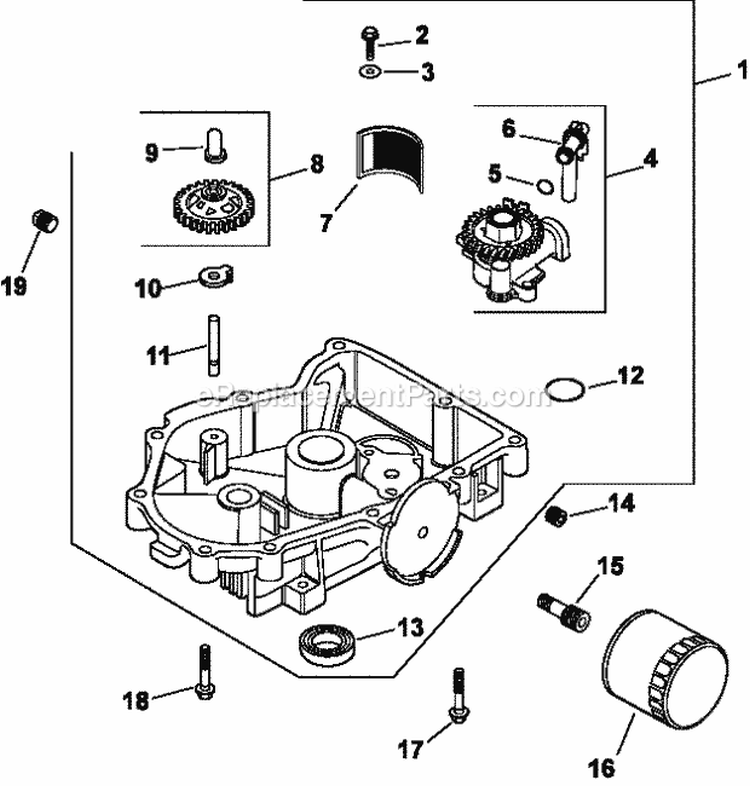 Page L Diagram and Parts List for CV20-65551  Kohler Engine