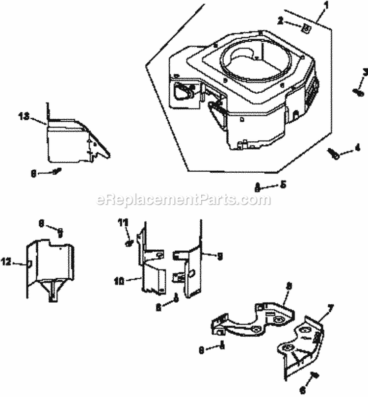 Page B Diagram and Parts List for CV740-0032  Kohler Engine
