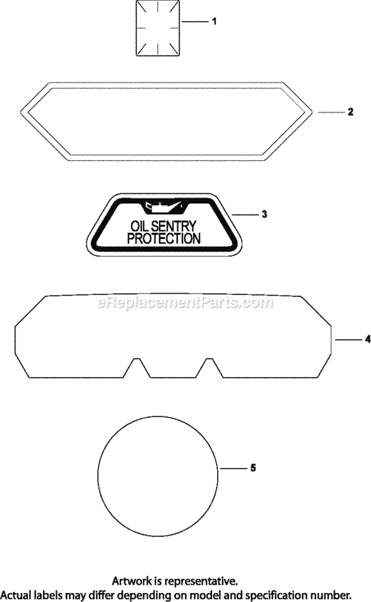 Page E Diagram and Parts List for CV740-0026  Kohler Engine