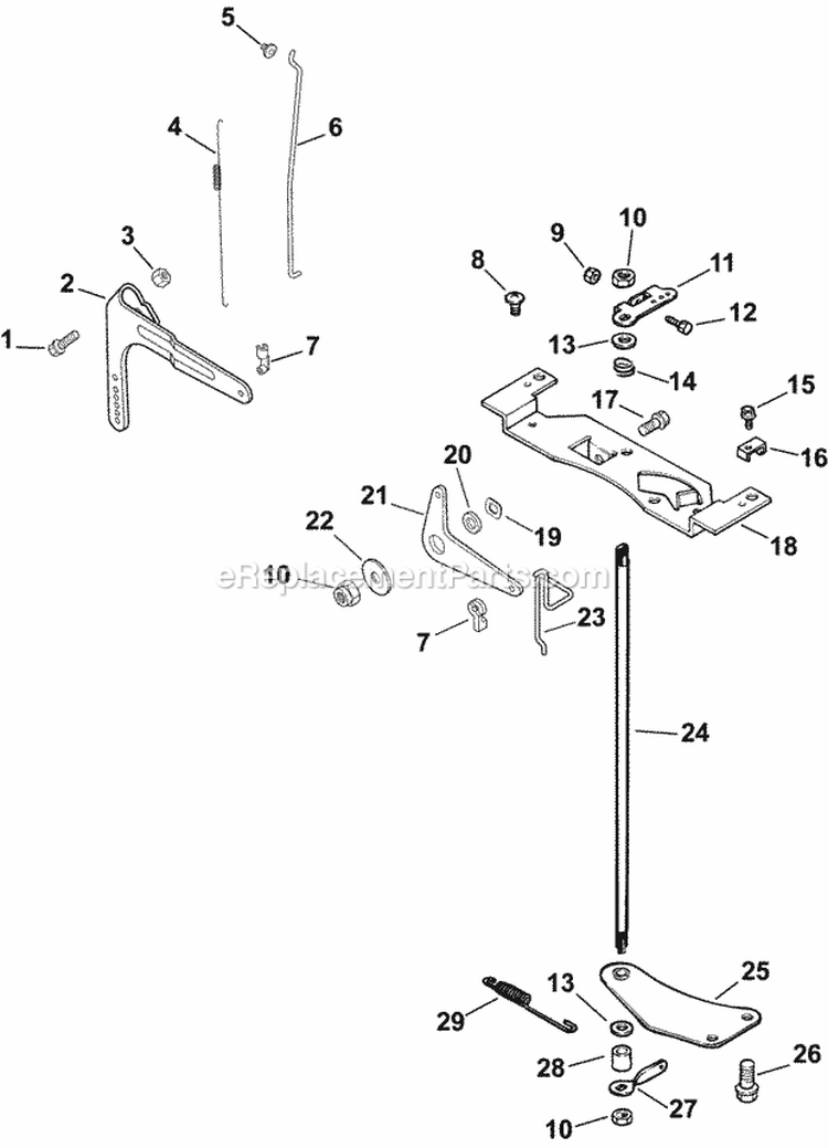 Page G Diagram and Parts List for CV18-61572  Kohler Engine